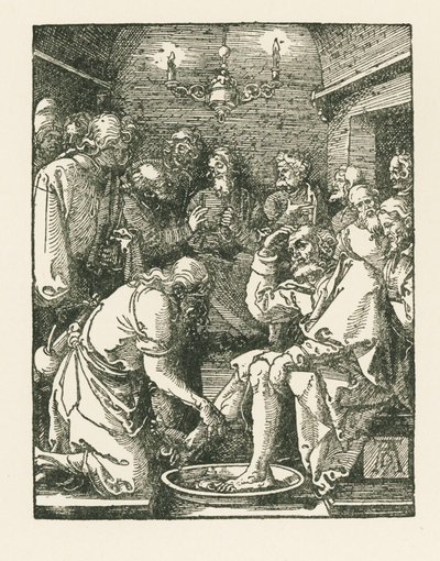 Cristo che lava i piedi a Pietro, 1508-08 circa (xilografia) da Albrecht Dürer or Duerer