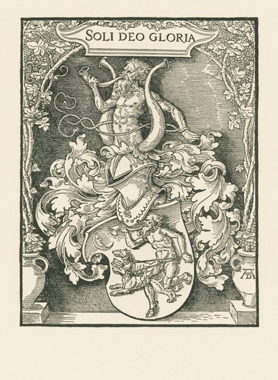 Stemma di Johann Tscherte, 1518 circa (xilografia) da Albrecht Dürer or Duerer