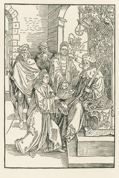 Conrad Celtes consegna la sua edizione delle Commedie di Roswitha all