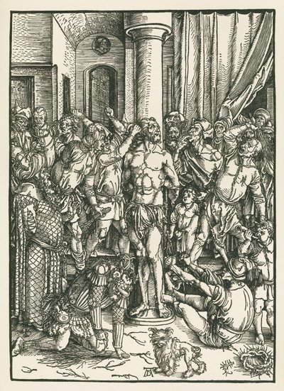 Flagellazione di Cristo, 1496-97 circa (xilografia) da Albrecht Dürer or Duerer
