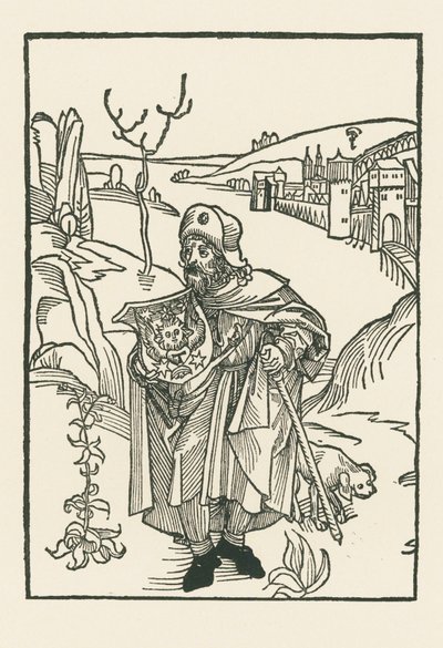 Jean Charlier de Gerson come pellegrino da Albrecht Dürer or Duerer