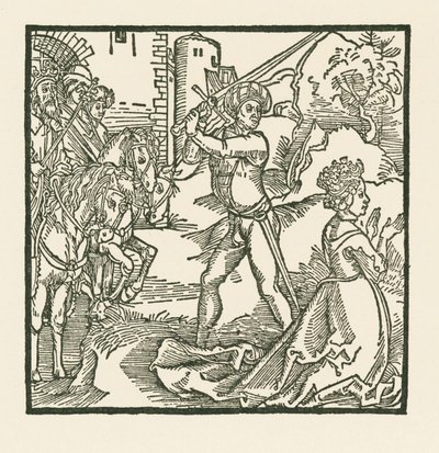 Il re Jehu fa decapitare la moglie Jezebel da Albrecht Dürer or Duerer