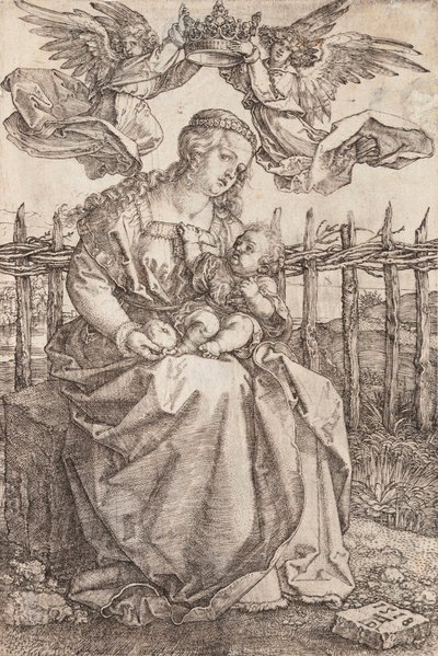 La Vergine Maria incoronata da due angeli da Albrecht Dürer