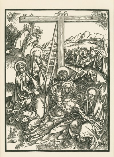 Compianto per Cristo, 1500 circa (xilografia) da Albrecht Dürer or Duerer