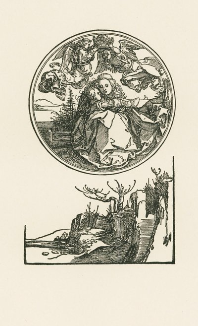 Madonna in cerchio, 1514 circa (xilografia) da Albrecht Dürer or Duerer