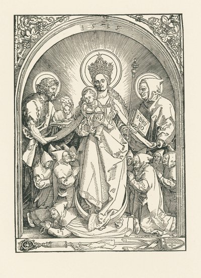 Madonna con i Certosini, i santi Giovanni Battista e Bruno da Albrecht Dürer or Duerer