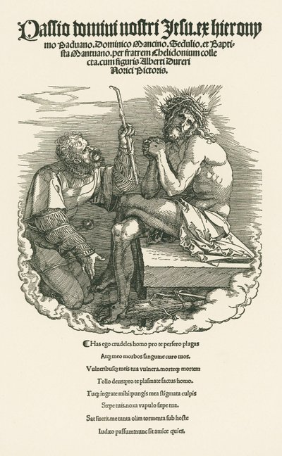 Uomo dei dolori deriso da un soldato, 1511 circa (xilografia) da Albrecht Dürer or Duerer