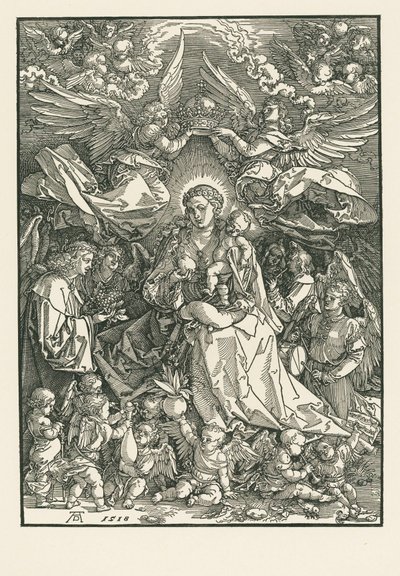 Maria Vergine incoronata da due Angeli da Albrecht Dürer or Duerer