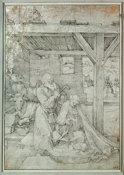 Natività (penna e inchiostro) da Albrecht Dürer or Duerer