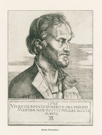 Philipp Melantone. 1526 (incisione) da Albrecht Dürer or Duerer
