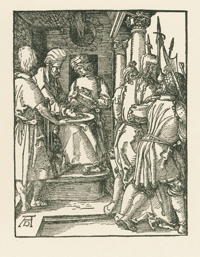 Pilato si lava le mani, 1509 circa (xilografia) da Albrecht Dürer or Duerer