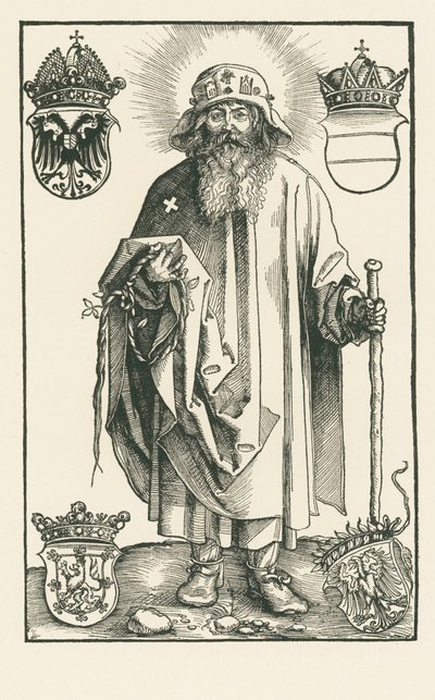 San Colombano come pellegrino da Albrecht Dürer or Duerer