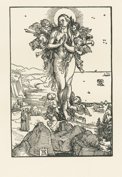 Santa Maria Maddalena in estasi, 1504-05 circa (xilografia) da Albrecht Dürer or Duerer