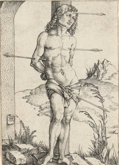 San Sebastiano legato a una colonna, c.1499 da Albrecht Dürer