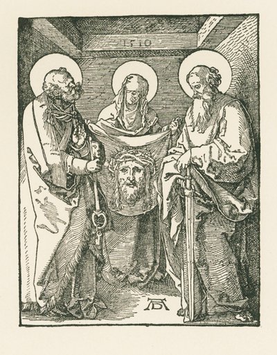Santa Veronica tra i santi Pietro e Paolo - Il Sudario di Santa Veronica da Albrecht Dürer or Duerer