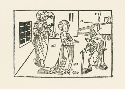 Seconda opera di Misericordia: accoglienza del pellegrino nella sua casa da Albrecht Dürer or Duerer