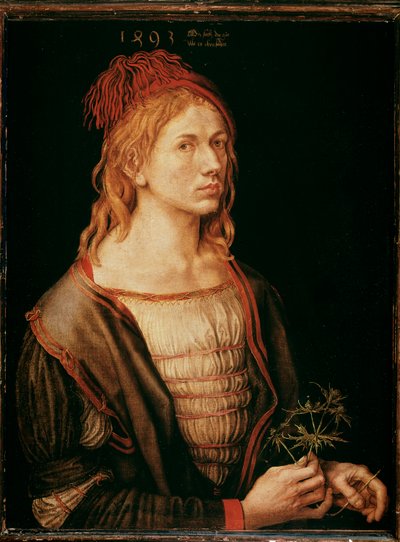 Autoritratto con un cardo da Albrecht Dürer