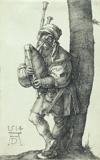 Il suonatore di cornamusa da Albrecht Dürer