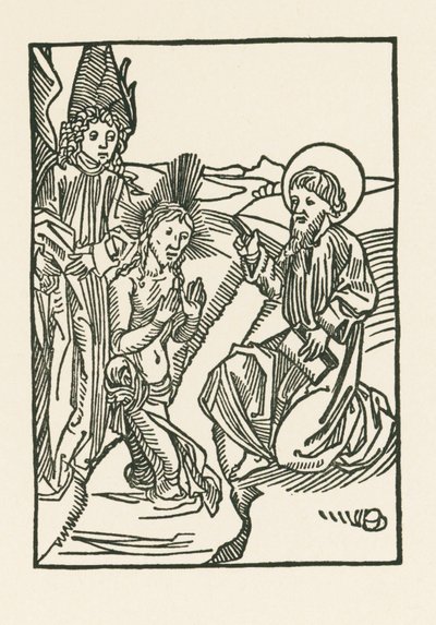 Il battesimo di Cristo nel fiume Giordano da Albrecht Dürer or Duerer