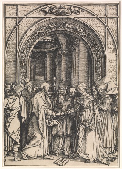 Il fidanzamento della Vergine da: La vita della Vergine, c.1504-05 da Albrecht Dürer