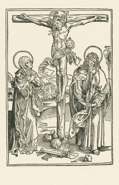 La crocifissione da Albrecht Dürer or Duerer