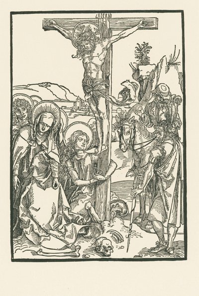 La crocifissione, 1500 circa (xilografia) da Albrecht Dürer or Duerer