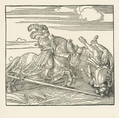 Il torneo tedesco, 1517-18 circa (xilografia) da Albrecht Dürer or Duerer