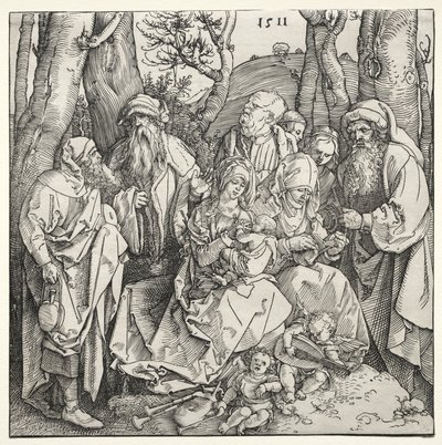 La Sacra Famiglia con Due Angeli Musicisti da Albrecht Dürer or Duerer