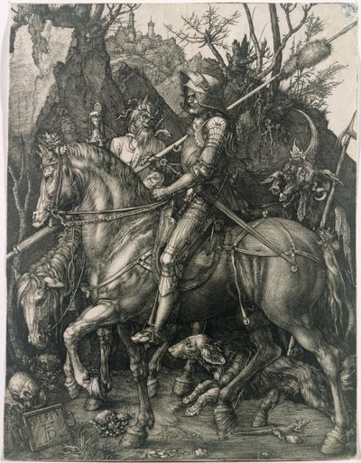 Il cavaliere, la morte e il diavolo da Albrecht Dürer