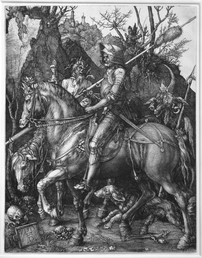Il cavaliere, la morte e il diavolo da Albrecht Dürer