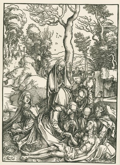 Compianto per Cristo, 1498-99 circa (xilografia) da Albrecht Dürer or Duerer