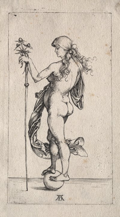 La piccola fortuna, c. 1497 (incisione) da Albrecht Dürer or Duerer