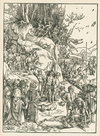 Il martirio dei diecimila, 1496 circa (xilografia) da Albrecht Dürer or Duerer
