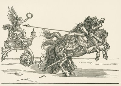 La piccola macchina trionfale o il matrimonio borgognone da Albrecht Dürer or Duerer