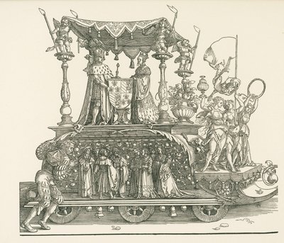 La piccola macchina trionfale o il matrimonio borgognone da Albrecht Dürer or Duerer