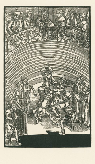 Il teatro, 1492-93 circa (xilografia) da Albrecht Dürer or Duerer