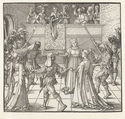 La danza della torcia da Albrecht Dürer or Duerer