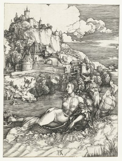 Il rapimento di Amymone da parte del mostro marino da Albrecht Dürer or Duerer
