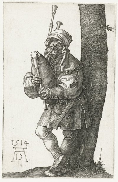 Il suonatore di cornamusa da Albrecht Dürer or Duerer