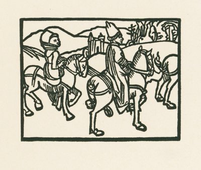 Il principe a cavallo, 1489-90 circa (xilografia) da Albrecht Dürer or Duerer