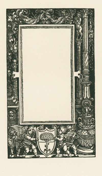 Frontespizio di Plutarco: De his qui tarde da Albrecht Dürer or Duerer