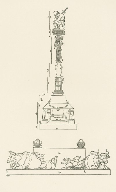 Colonna della vittoria per la sottomissione dei contadini insorti da Albrecht Dürer or Duerer