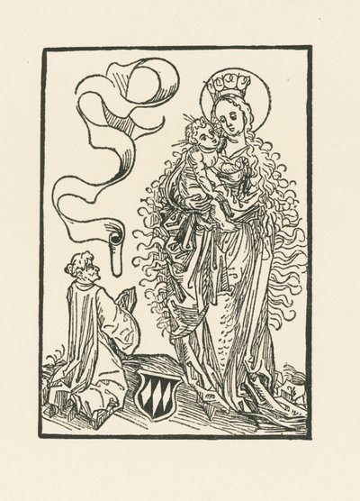 La Vergine Maria venerata da Albrecht von Bonstetten da Albrecht Dürer or Duerer
