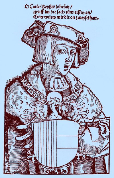 Giovane Carlo V (1500-1558) (incisione) da Albrecht Dürer