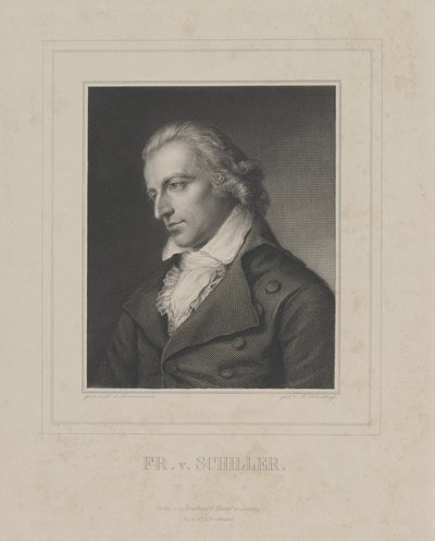 Ritratto di Friedrich von Schiller 1759-1805, c. 1840 da Albrecht Fürchtegott Schultheiss
