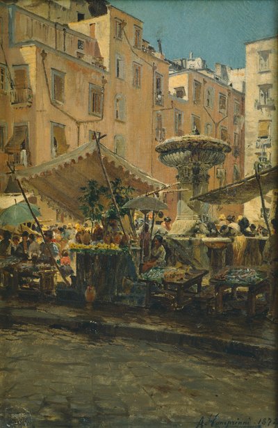 La Fontana degli Incantesimi nel quartiere Basso Porto di Napoli da Alceste Campriani