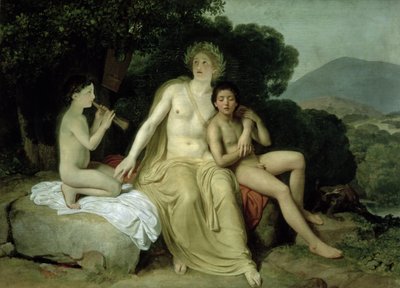 Apollo con Giacinto e Ciparisso che cantano e suonano, 1831-34 da Aleksander Ivanov