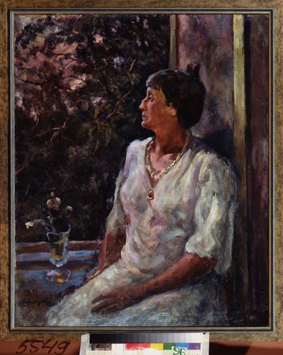 Ritratto della poetessa Anna Achmatova (1889-1966) da Aleksandr Aleksandrovich Osmerkin