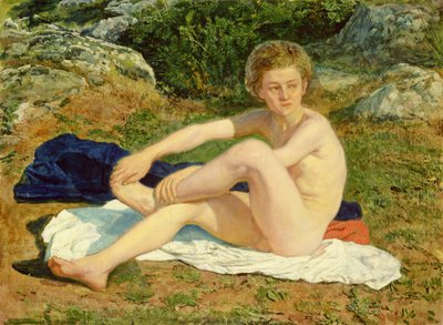 Un ragazzo nudo, studio per 