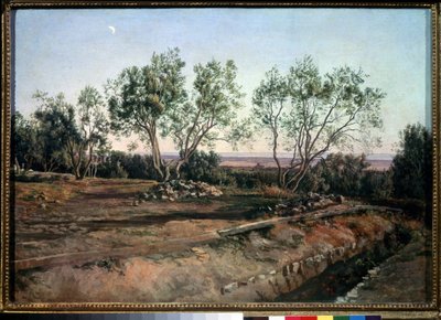 Ulivi vicino al cimitero di Albano da Aleksandr Andreevich Ivanov